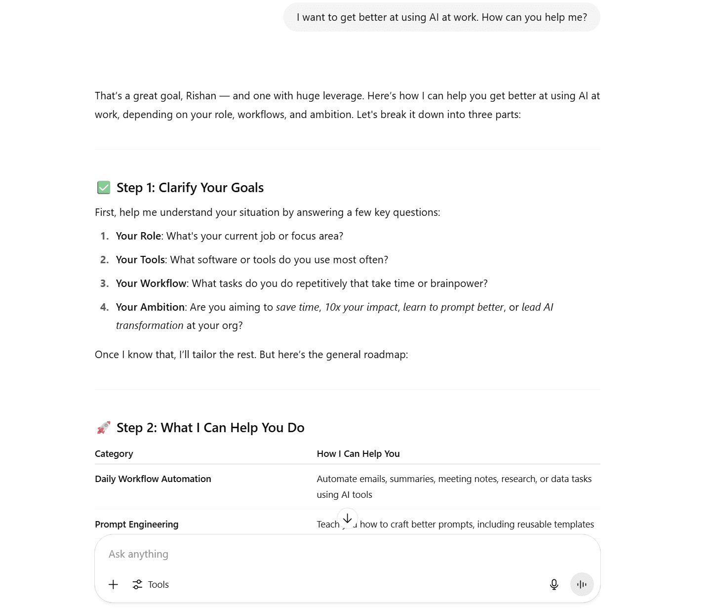 Using AI to Help Use AI