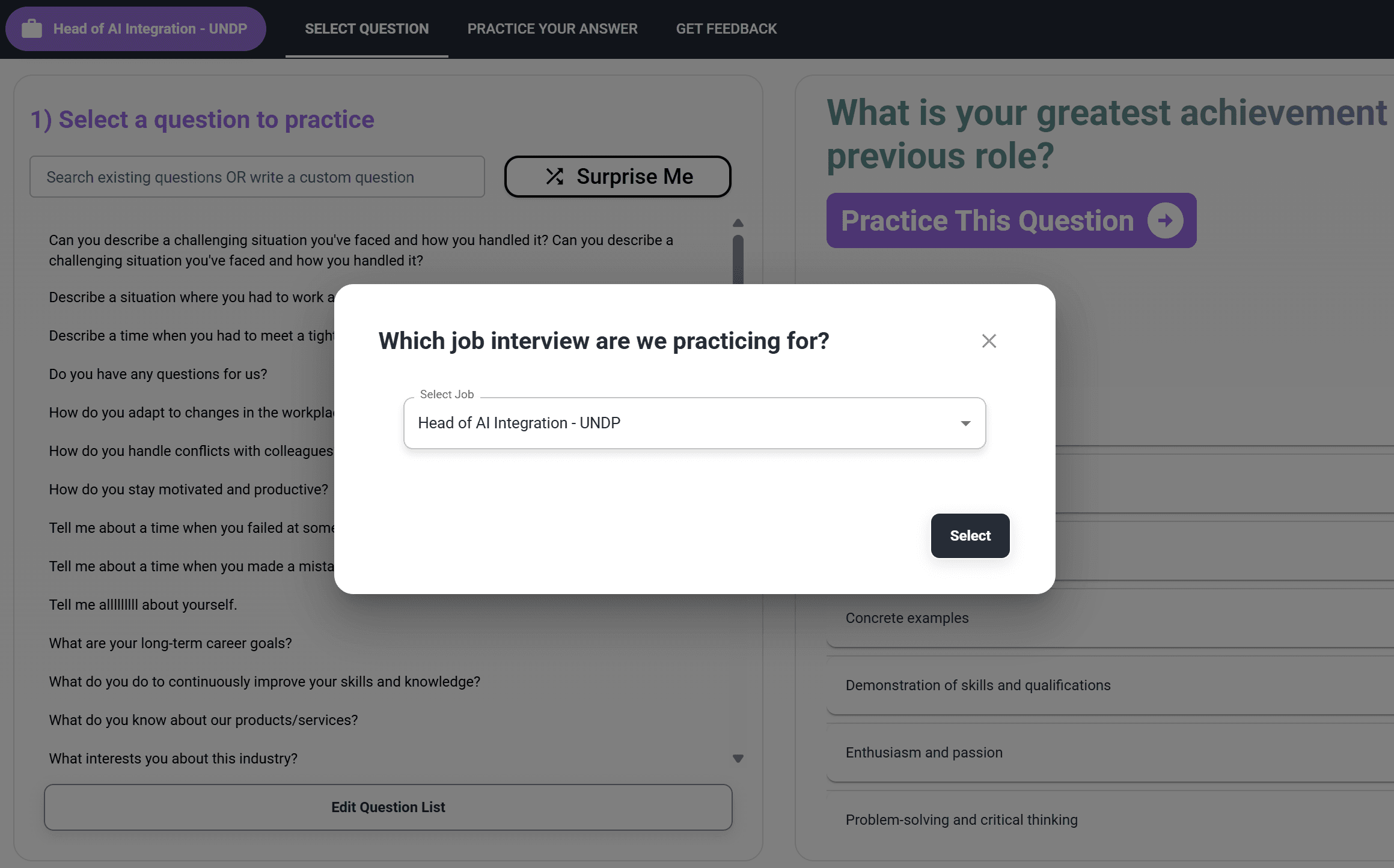 Interview Practice