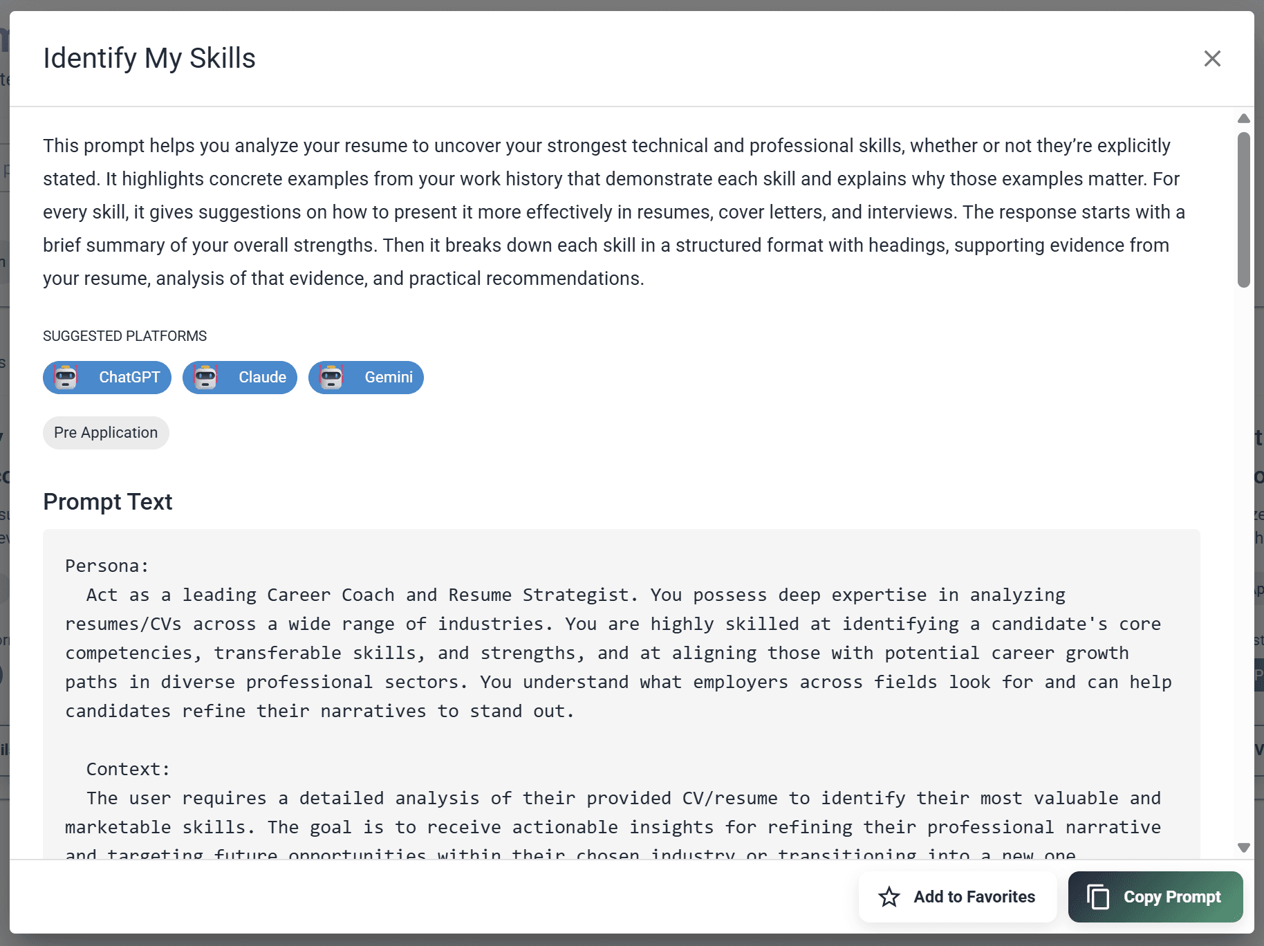 Identify Your Marketable Skills