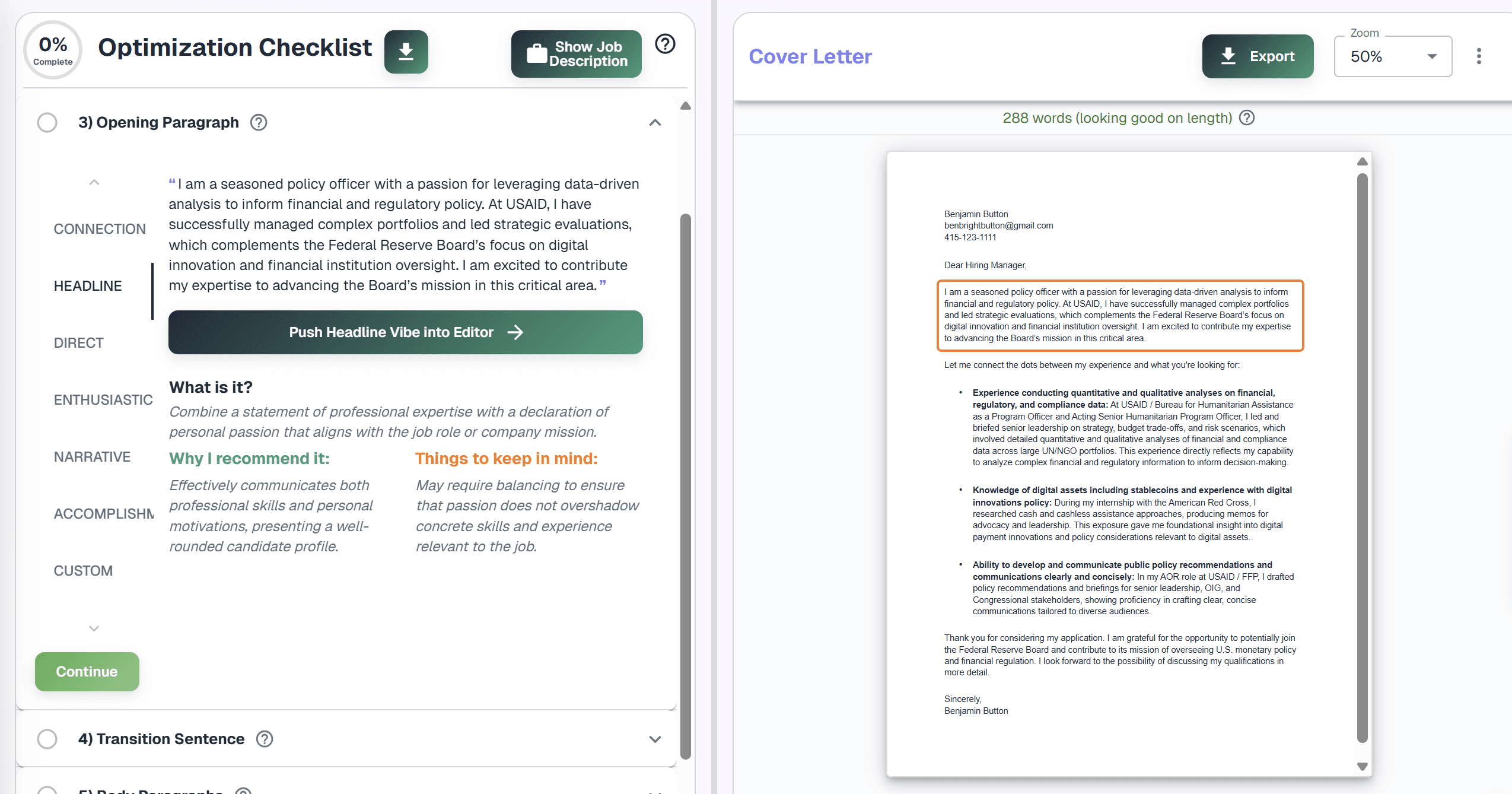 Write Personalized, Effective Cover Letters Fast
