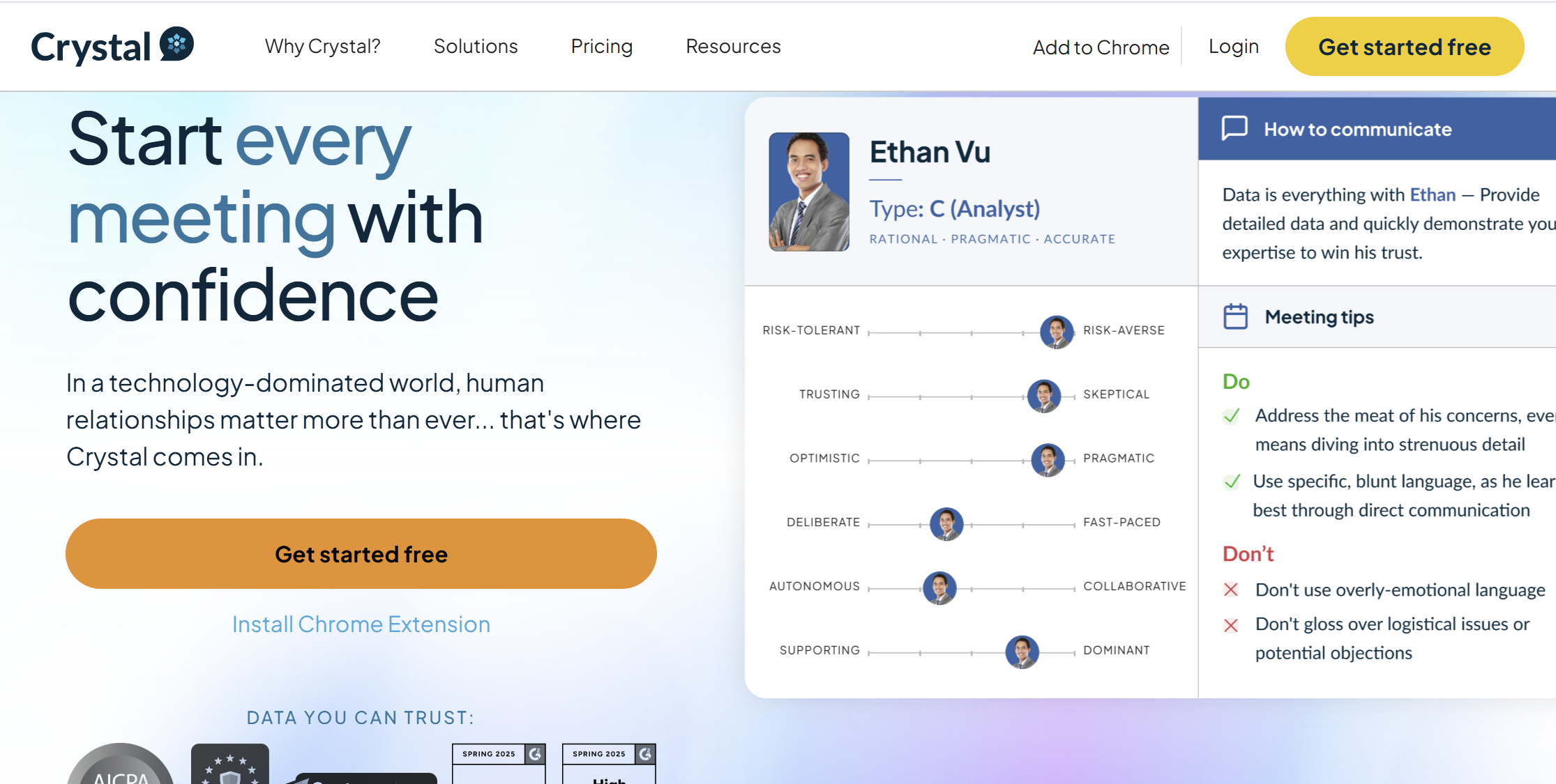 Networking and follow-up message writer product screenshot
